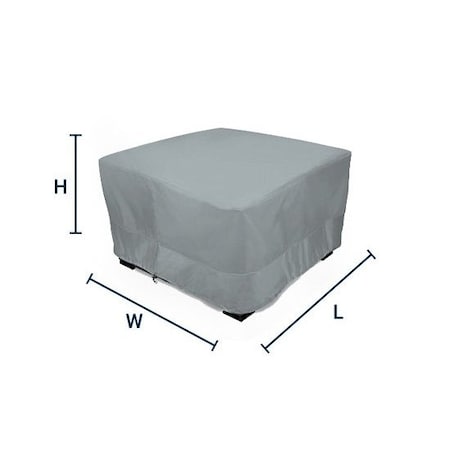 Eevelle Meridian Square Table Set Cover, Silver, 66 in L x 66 in W x 25.5 in H MDTSQCM-SLR